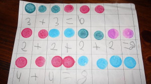 Bingo Addition is a great math station to use in Kindergarten or First Grade